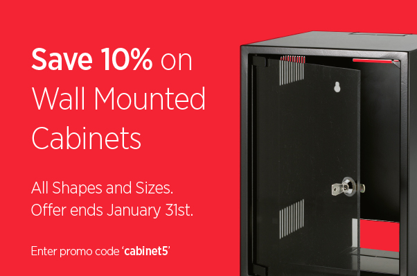 10% Off CCS Black Wall Mounted cabinets